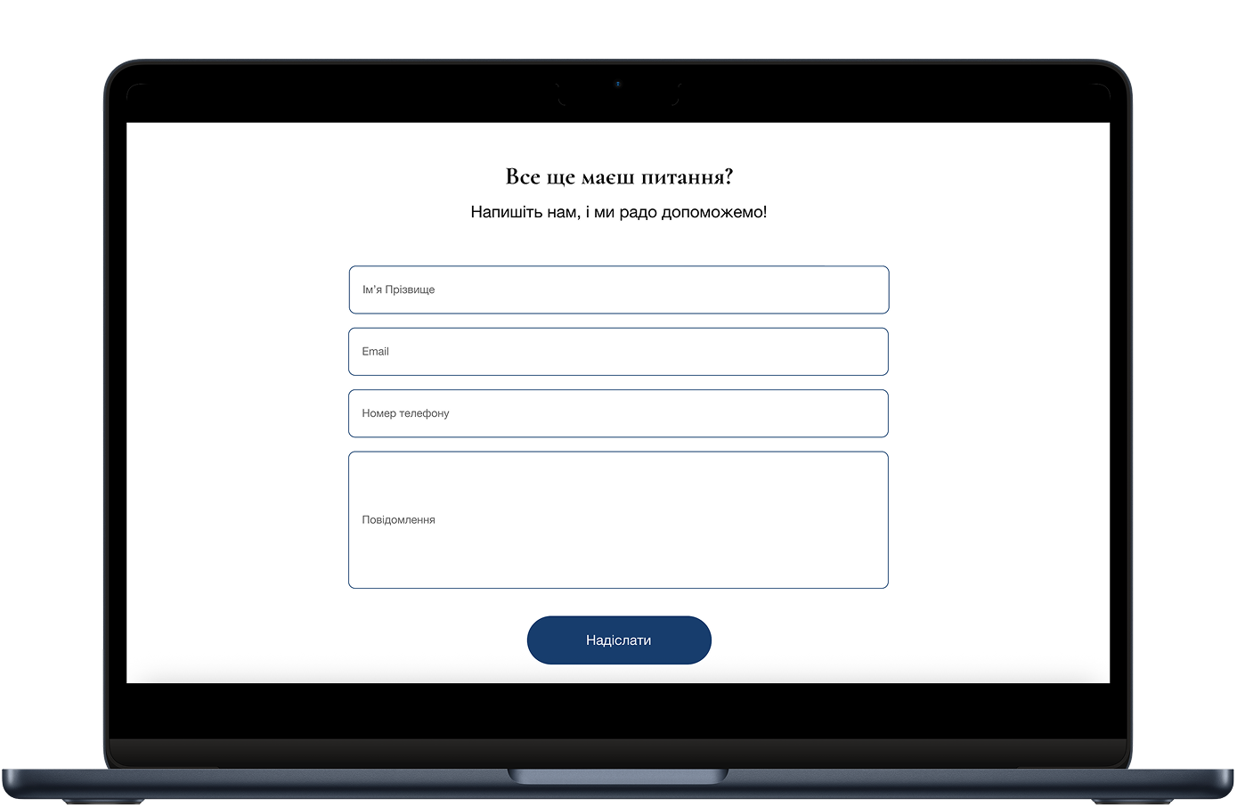 Website section mockup2